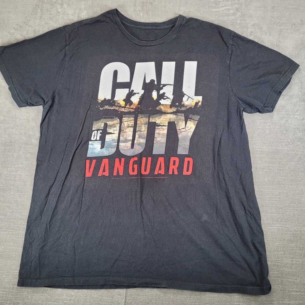 Call of‎ Duty Vanguard Mens Black Graphic T-Shirt Activision Video Game Promo L